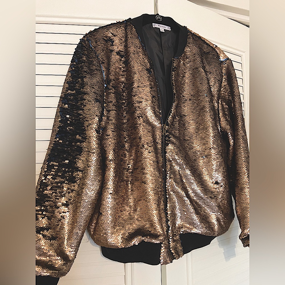Sequin Bomber Jacket